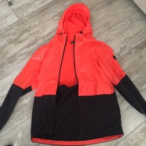Under Armour light raincoat orange/navy full zip